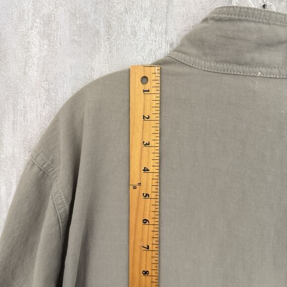 Anthropologie Grade and Gather Utility Top Women Medium Brown Long Sleeve Boho - Picture 9 of 12